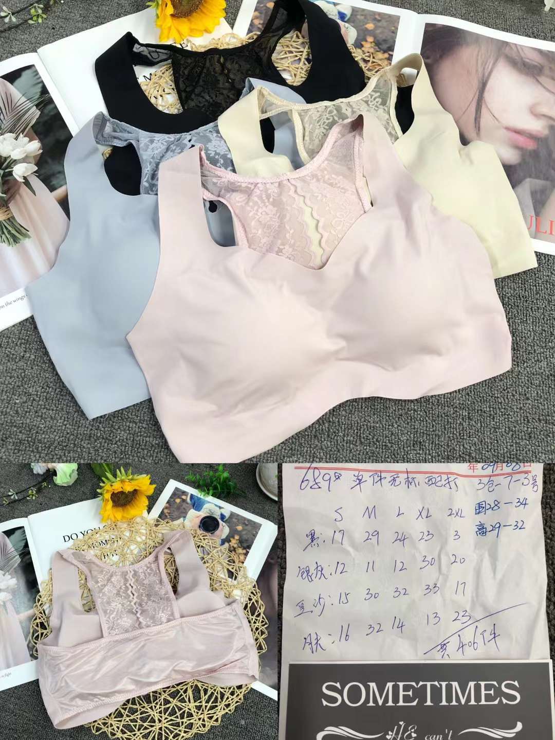 Nueva Seamless alta elástico Sling belleza de las mujeres chaleco inalámbrico yoga sujetador ropa interior deportiva al por mayor