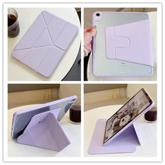 Yオフ iPad2024 Air13 磁気落下防止ペン一体型保護カバー 360度回転スタンド 11インチ 第10世代