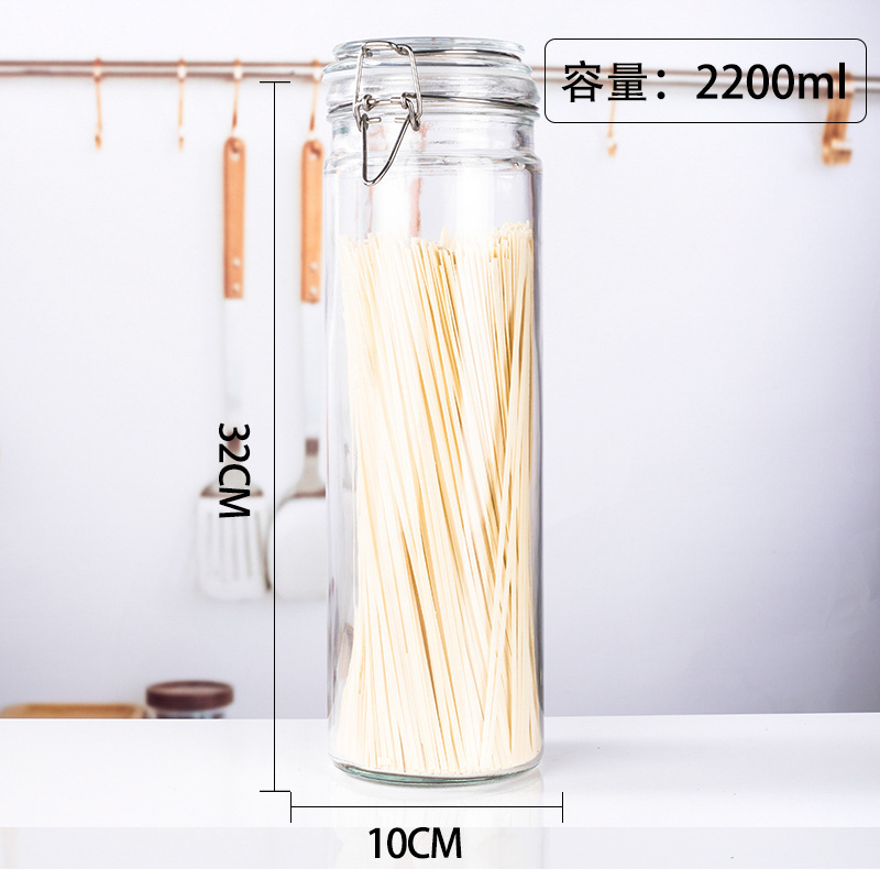 Tarro sellado de vidrio, encurtidos de alimentos, frasco de kimchi, botella de vino para el hogar, botella vacía de miel, tanque de almacenamiento pequeño