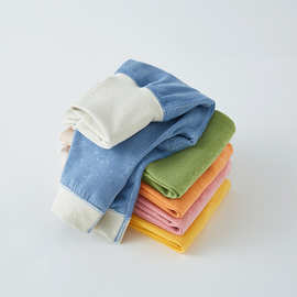 婴儿德绒大PP裤春秋季新生儿宝宝保暖打底屁屁裤儿童高腰护肚裤子