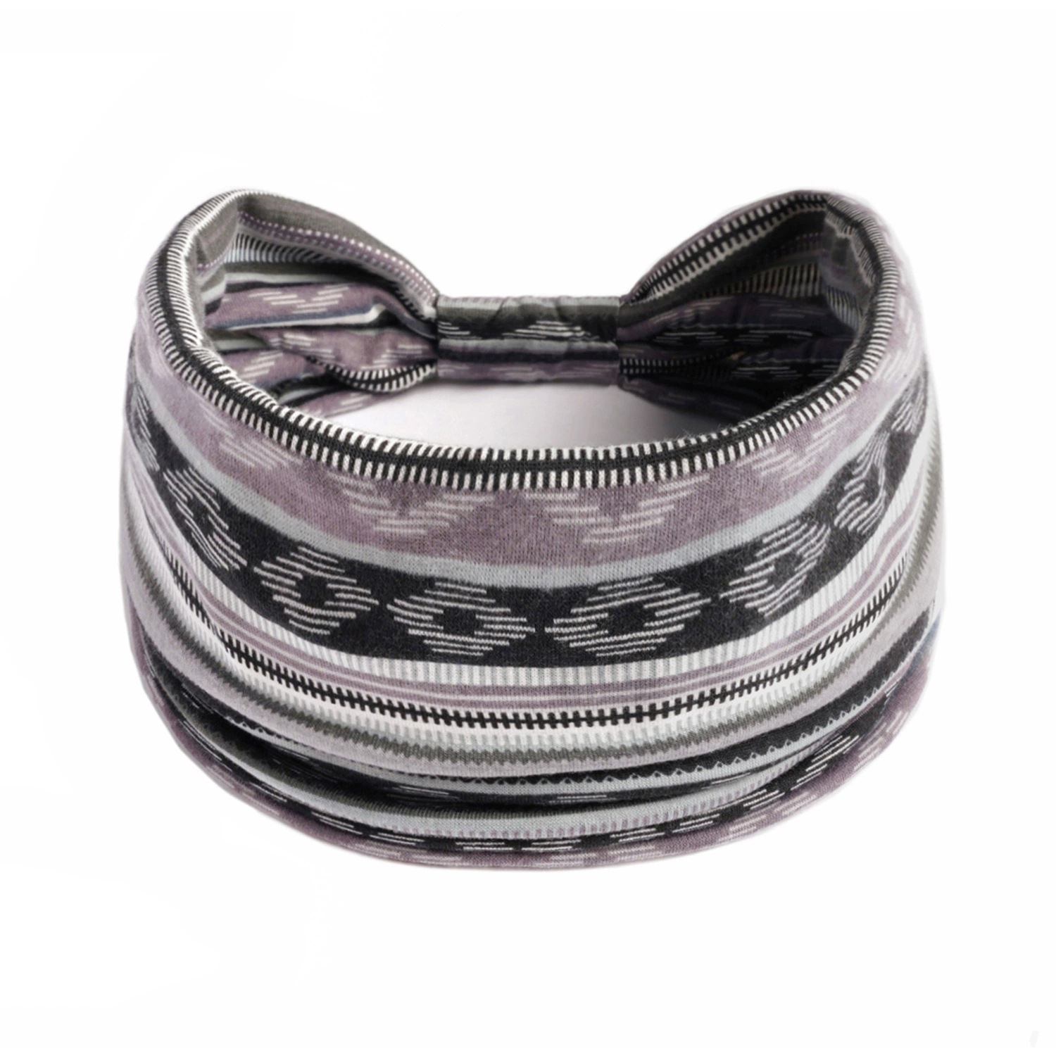 Europa y América nueva impresión elástica deportiva correa de cabello damas banda ancha correa de cabello turbante retrógrado joyas para el cabello de yoga