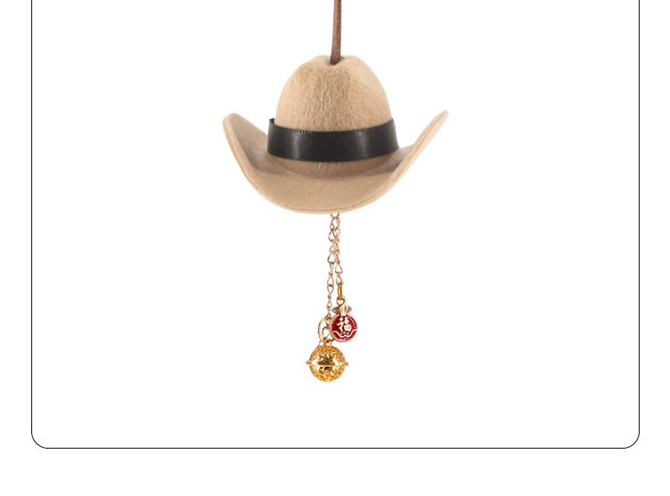 Xizang Cowboy Hat Car Pendant Xizang-Style Handmade Peace Knot Pendant Rope Car Hanging Rope 2025 New Model