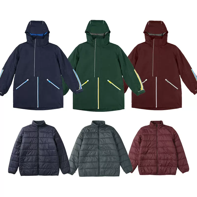 亚伯达学生校服同款冬季保暖防风新款冲锋衣内里面包服