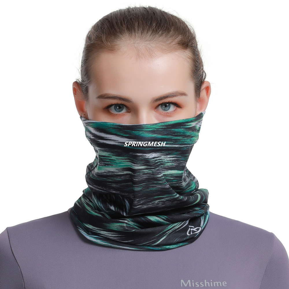 Outdoor sun protection and UV protection face mask for men and women, breathable neck protector, cycling neck gaiter, seamless magic headscarf