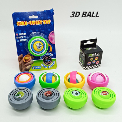 Amazon Explosive money Toys 3D Fingertip gyroscope rotate Flip children Puzzle decompression Decompression fidget wholesale