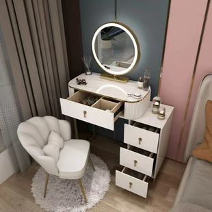 Dressing Table Bedroom Modern Simple Small Apartment Nordic Light Luxury Internet Trendy Ins Style Makeup Table Integrated Storage Cabinet