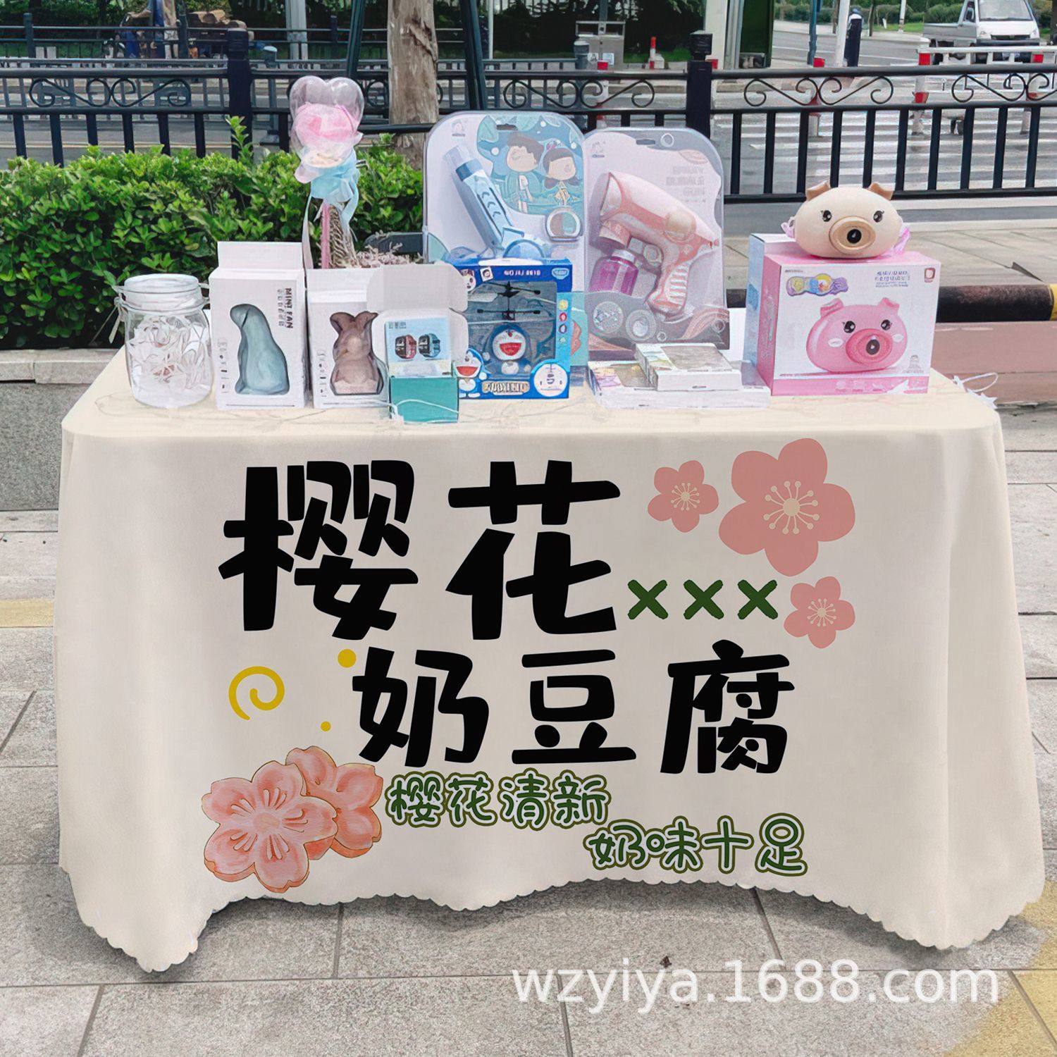 Mantel de tofu con leche de cerezo