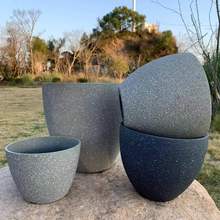 批发仿水泥加厚大小号塑料树脂户外花盆多肉绿植绿萝盆栽仿石花盆