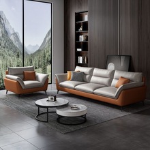 北歐風極簡科技布沙發客廳小戶型公寓出租房簡約現代網紅沙發組合