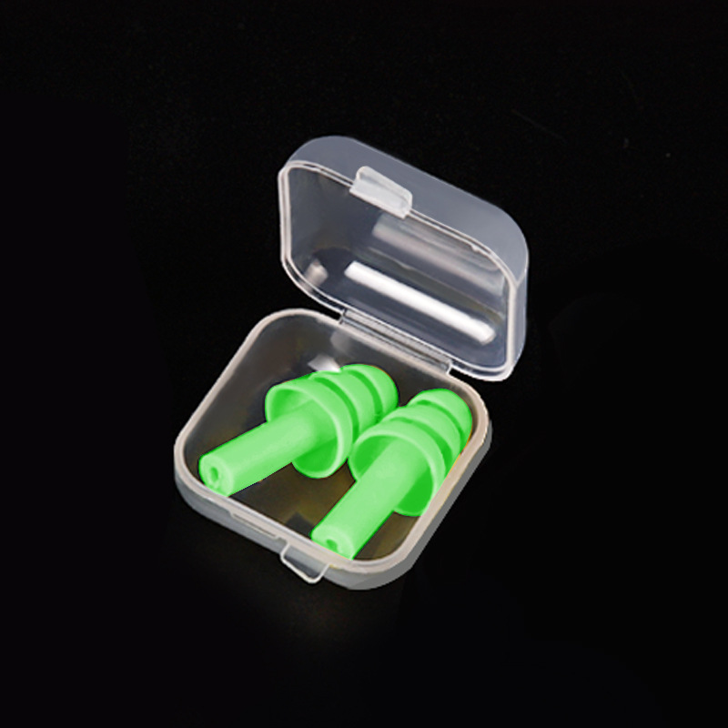 Green pair of earplugs (boxed)