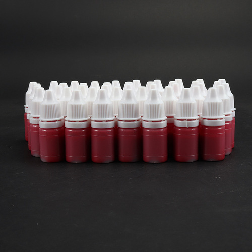 Osheng Atomic Ink 2008 No. 10ml Ink Pad Refill Financial Supply Atomic Small Bottle Red Ink Sufficient
