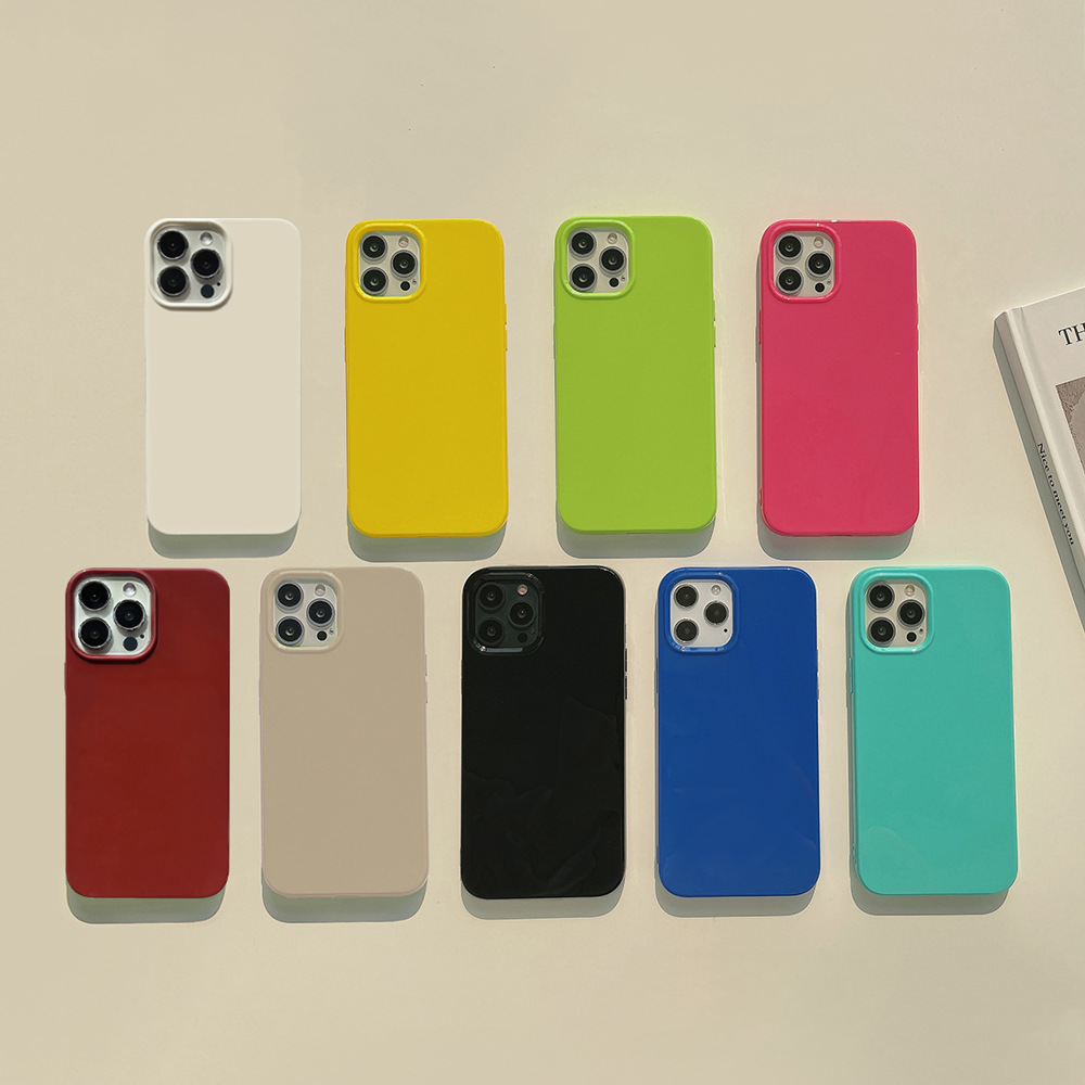 Funda de silicona fluorescente para teléfono Apple 15ProMax, compatible con iPhone 17, 14, XR, 12, personalizada, gruesa y suave