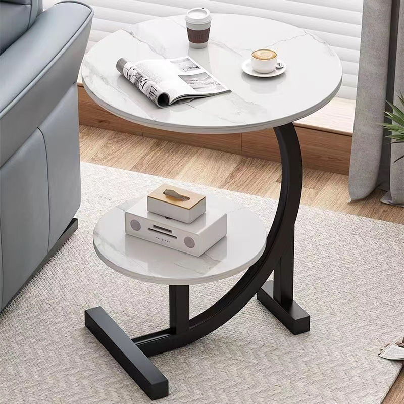 Mesa simple de cabecera de la cama sala de estar mesa de té estante de flores balcón estante de flores dormitorio al lado de la cama sofá