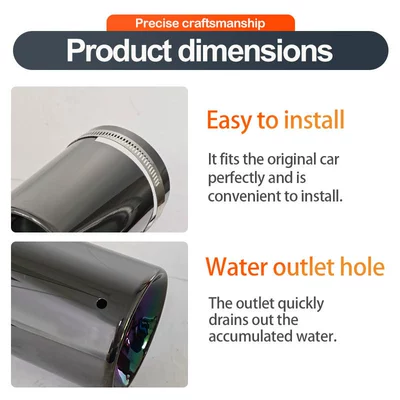 with a Diameter of 8.0-8.3cm, Exhaust pipe