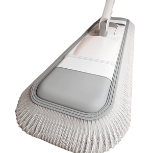 Large Flat Mop with Super Fine Fiber for Home/Hotel/Hospital Use, 10KG Load-Bearing, 3 Years Lifespan, 10 Level Water Absorption