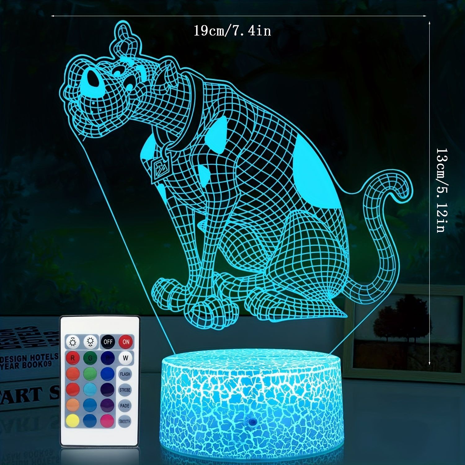 Luz de noche 3D habitación de niños luces de atmósfera luces de cabecera luces de noche luces de escritorio luces de atmósfera decoración de dormitorio image 7