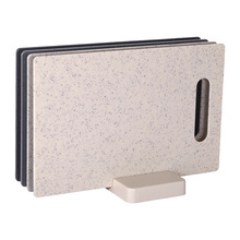 塑料分类菜板四件套 仿大理石纹切菜板多功能带底座双面辅食砧板