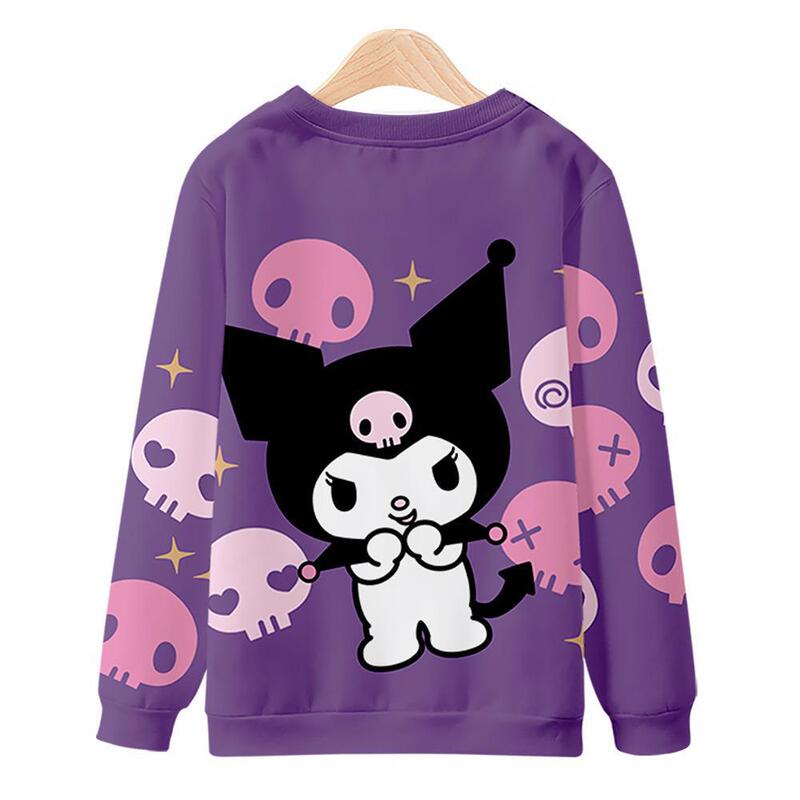 kuromi kuromi Sweatshirt Animation Surrounding Two-dimensional Long-sleeved T-shirt Sweet Japanese Style Coat Cute Clothes kuromi kuromi Sweatshirt Animation Surrounding Two-dimensional Long-sleeved T-shirt Sweet Japanese Style Coat Cute Clothes