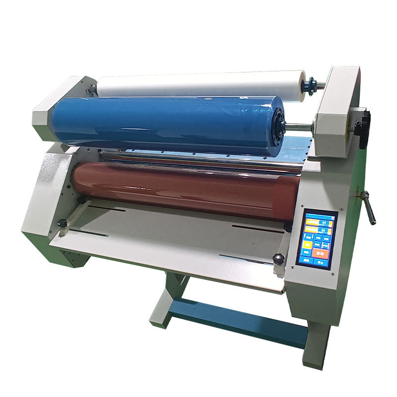 Máquina de recubrimiento especial de película de cristal UV controlada por pantalla táctil para sellado térmico de película de recubrimiento de marca de compresión en caliente de marco frío automático