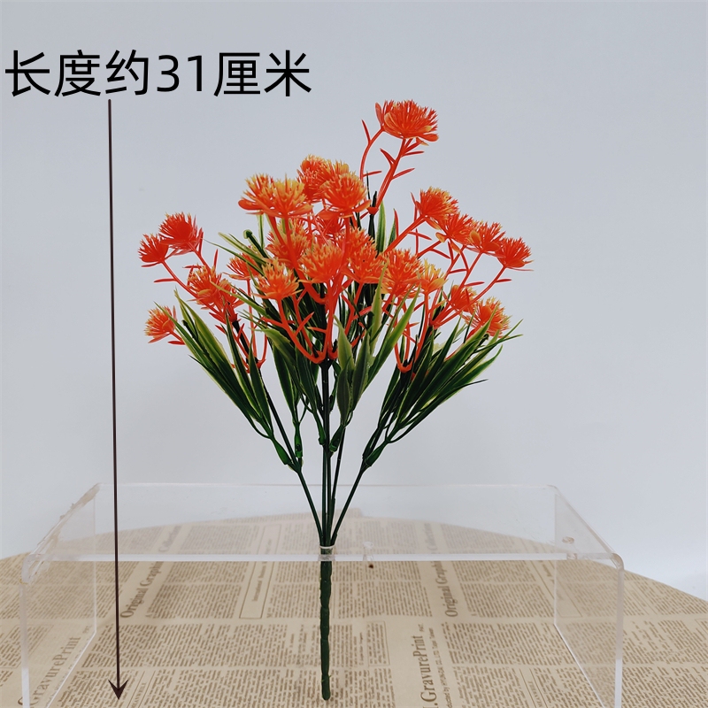 zh花玫瑰花摆设花束单支套装客厅装饰花艺塑料花绢花假花摆件|undefined