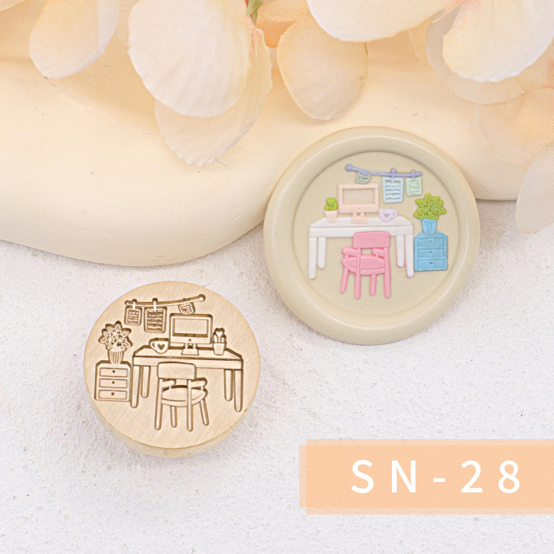 Original nuevo estilo fuego pintura sello serie interior cabeza regalo embalaje sobre cubierta cuento de hadas habitación casa caliente