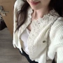 新款漂亮秋冬蕾丝开衫
