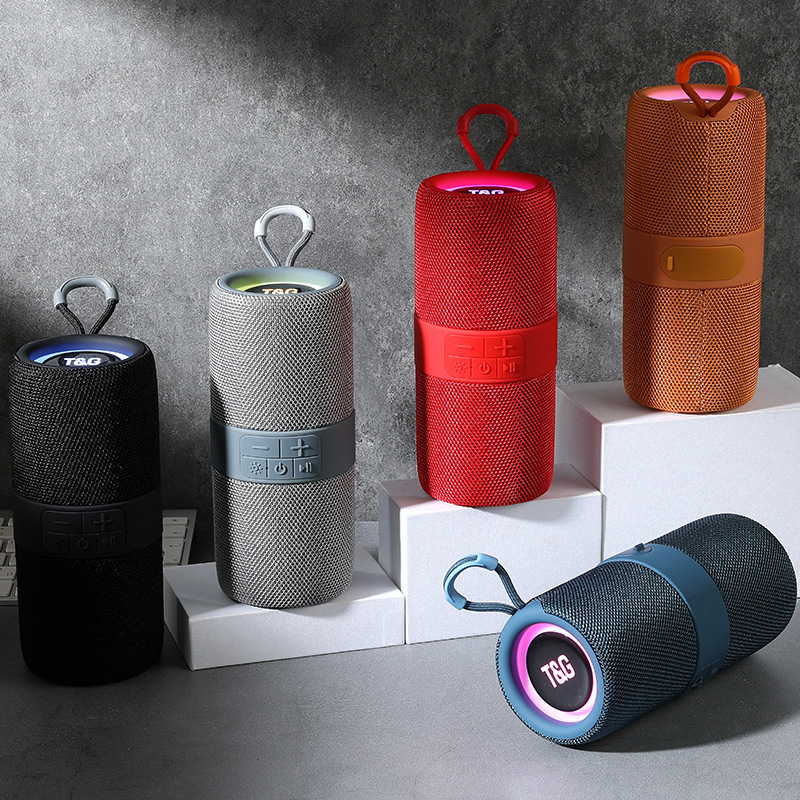 New Tg671 Fabric Wireless Bluetooth Speaker Led Portable Tws Interconnection Audio Card Gift Speaker New Tg671 Fabric Wireless Bluetooth Speaker Led Portable Tws Interconnection Audio Card Gift Speaker