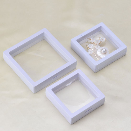 Ouyang Nana's same PE film jewelry box anti-oxidation storage earrings earrings necklace ring portable display box