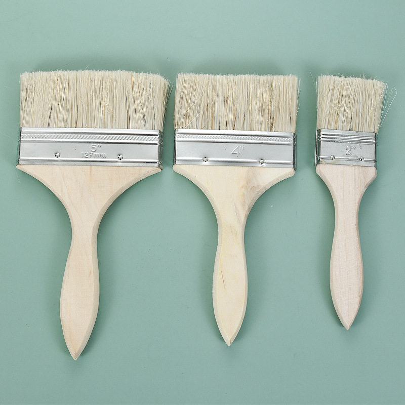 Fábrica al por mayor cepillo de pintura cepillo de cerdas de imitación herramienta de pintura cepillo de barbacoa cepillo de madera Linyi hardware