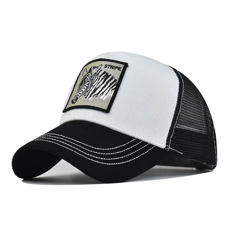 Vyšívaná zvířecí bavlněná síťovaná čepice Dámská baseballová čepice Pánská outdoorová sportovní čepice Kachní čepice_voghion.com