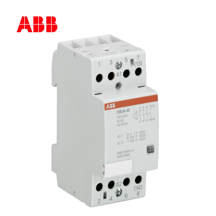 接触器ESB系列模块化DIN导轨4P四极40A建筑用ESB40-31*24AC/DC