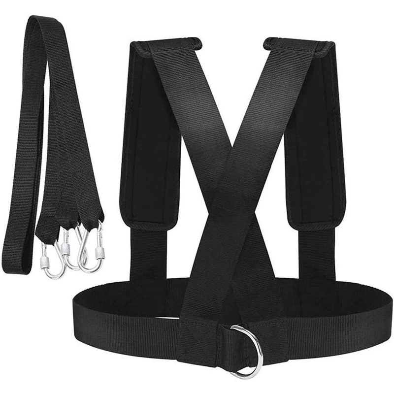 Weight-bearing speed training tensile belt vest sledge harness speed training resistance harness resistance training belt