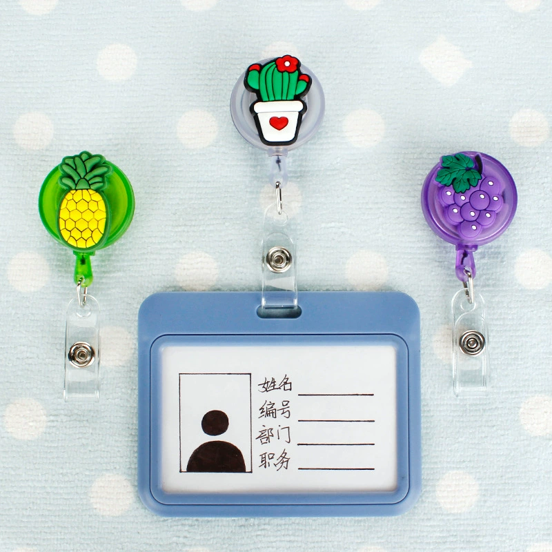 Cartoon cute work nurse uniform, card holder