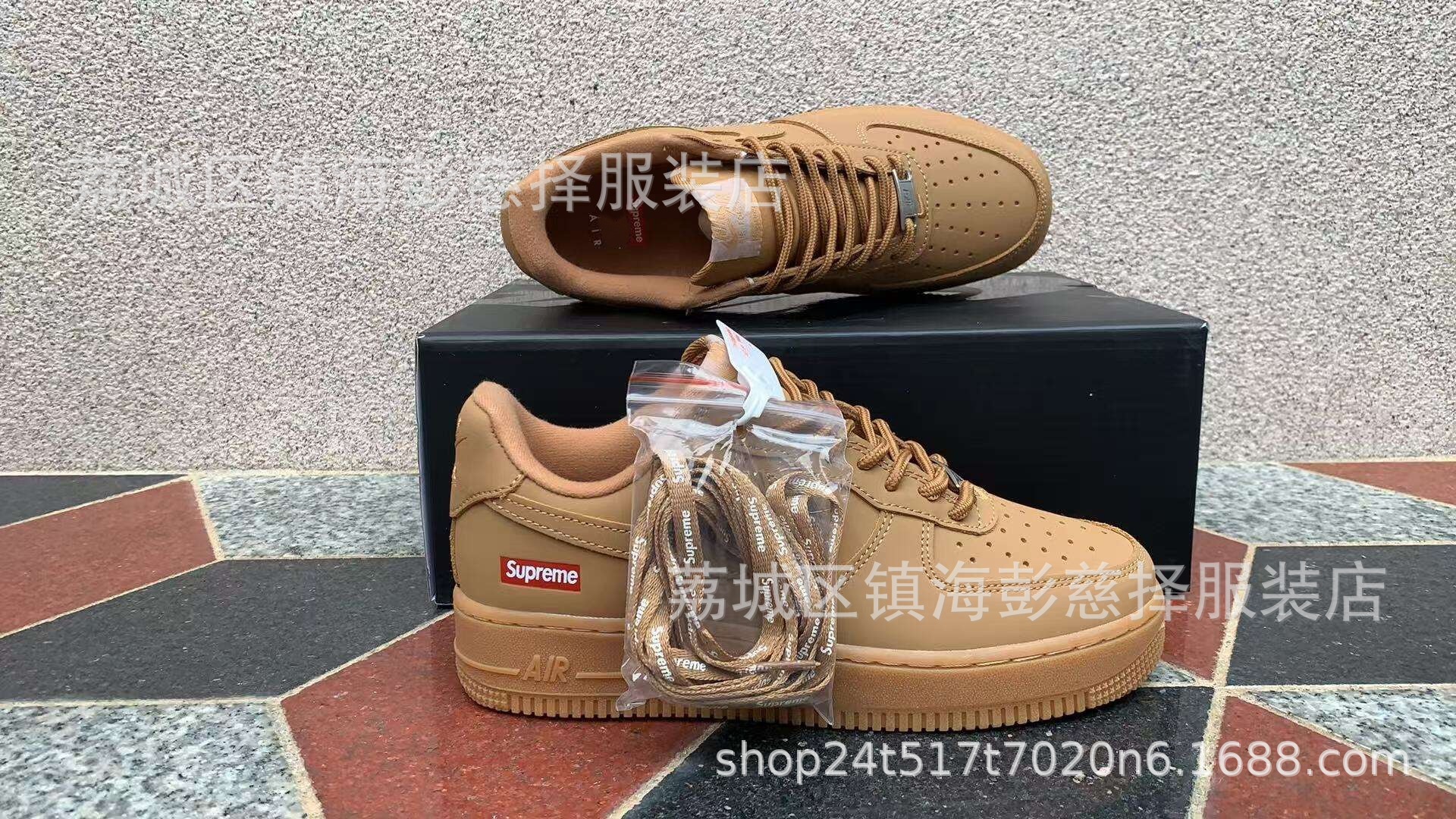 Precio de fábrica Putian puro nivel de cabeza original AF1 Halloween trigo negro y blanco panda baja fuerza aérea No. 1 comercio exterior transfronterizo