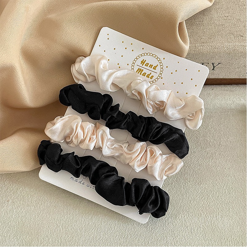 Alta sensibilidad al temperamento satén anillo de cabello de intestino para mujeres 2025 nuevo cabello de cola de caballo de correa de correa de cabeza coreana tocado de cabello