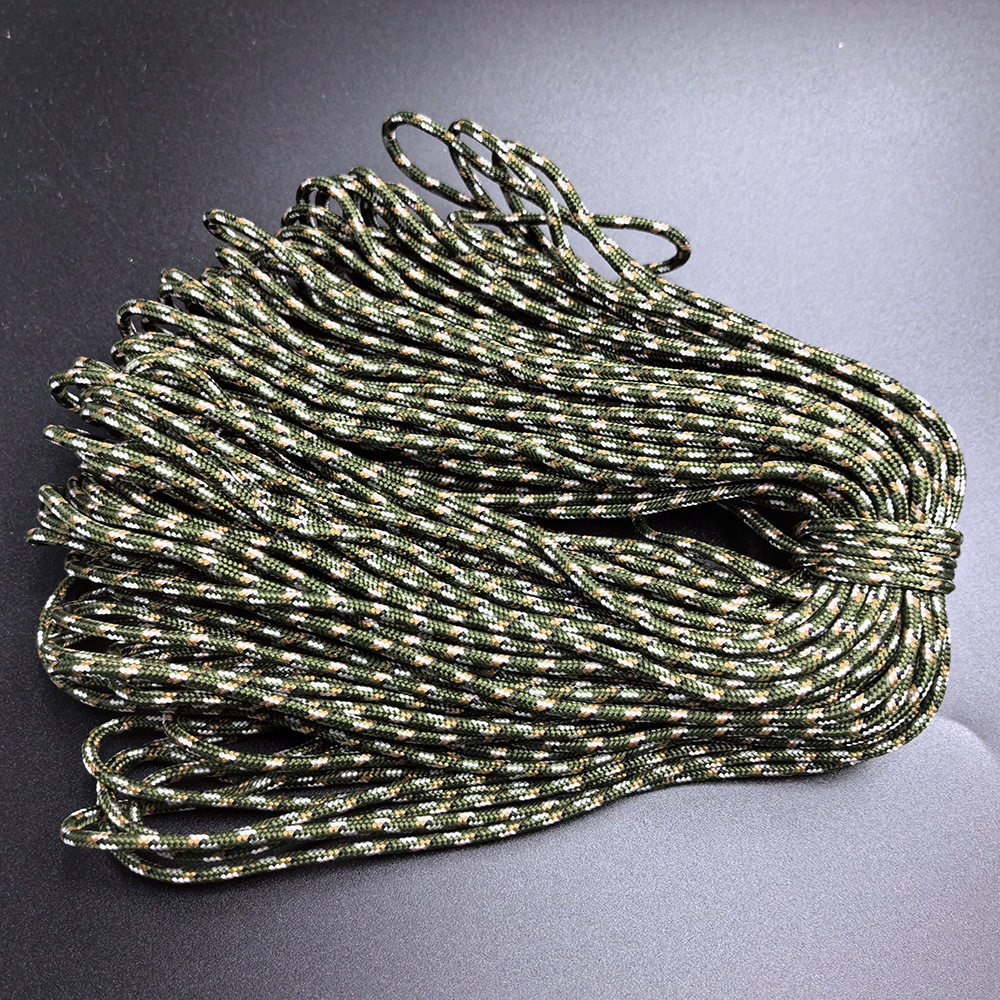 7-Core 4mm cuerda de paraguas al aire libre multifuncional montañismo paracaidista cuerda de tracción escapar equipo de salvamento cuerda de seguridad 31 m cuerda de paraguas