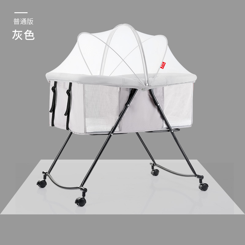 Cuna de bebé cuna de bebé cama de estilo europeo cuna plegable multifuncional recién nacido cama móvil portátil image 6