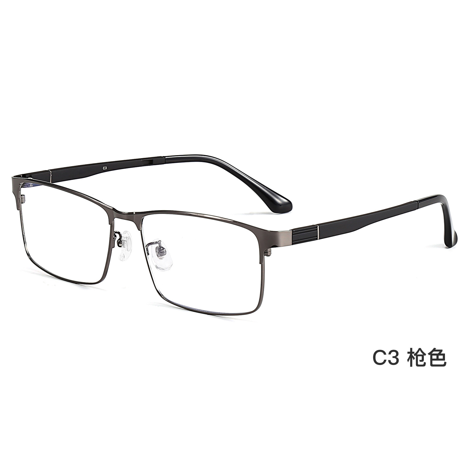 Negocio casual hombres de marco completo gafas de aleación marco TR gafas duras piernas no clip cara grande especial Danyang venta al por mayor