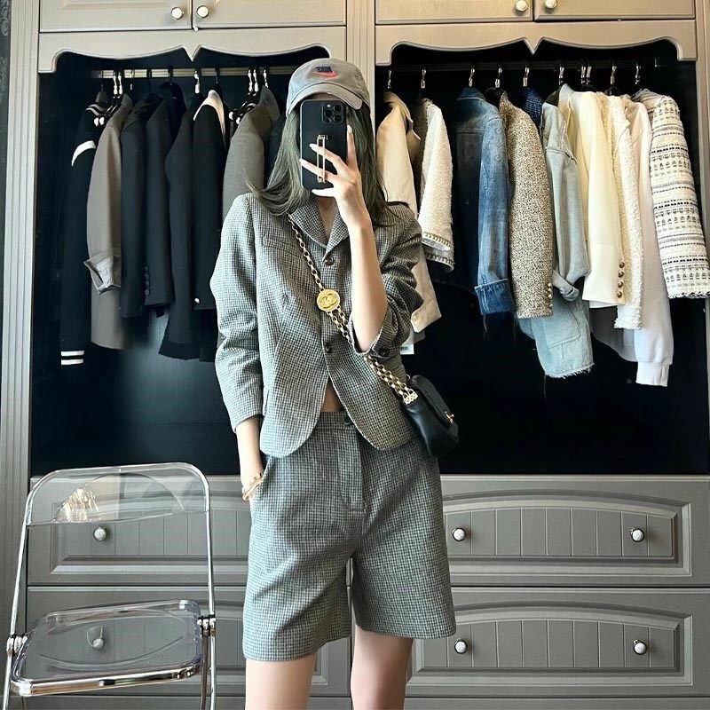 Light Luxury European Style High-End Spring and Autumn Professional Commuter Suit Set with a Stylish Tummy-Concealing Outfit Light Luxury European Style High-End Spring and Autumn Professional Commuter Suit Set with a Stylish Tummy-Concealing Outfit