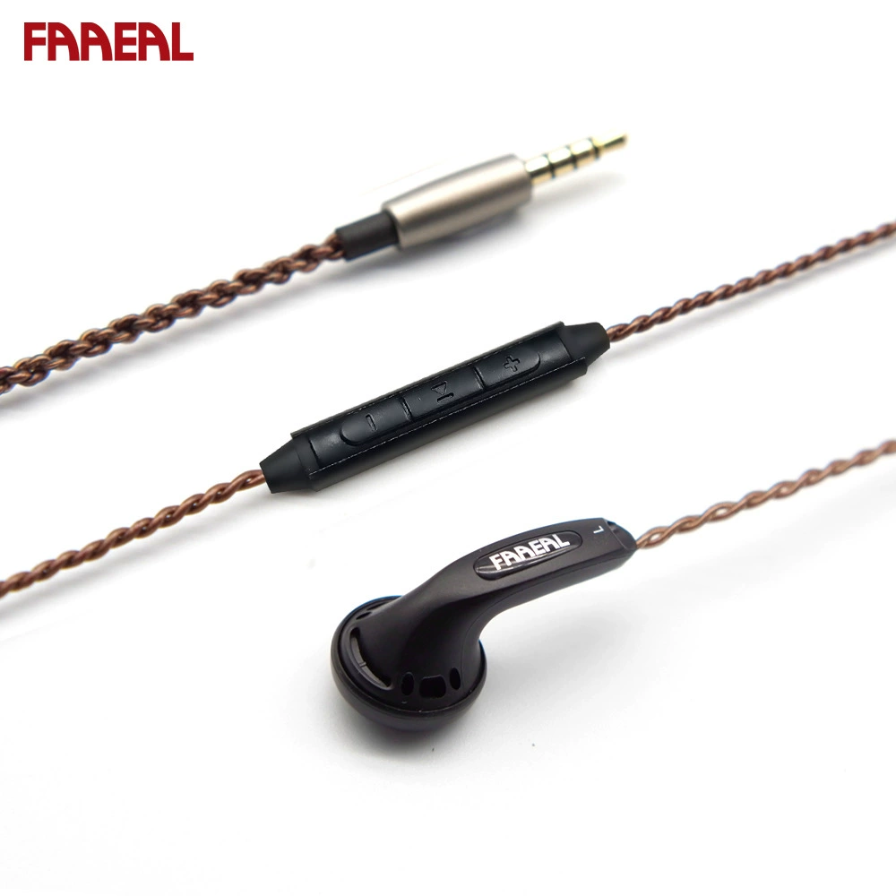 Проводные наушники для смартфона FAAEAL, HIFI вкладыши MX500, плоский штекер, для стриминга, караоке и игр