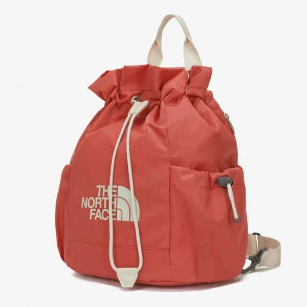 Bucket, red one-shoulder bag