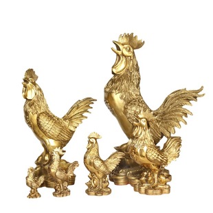 Yang Tongji Fuji Copper Rooster Zodiac Chicken Home Office Crafts Ornaments Copper Manufacturers Wholesale Copper Chicken