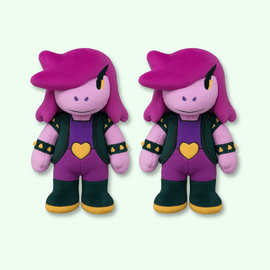 跨境新款Deltarune Susie plush 三角符文游戏周边毛绒玩偶公仔