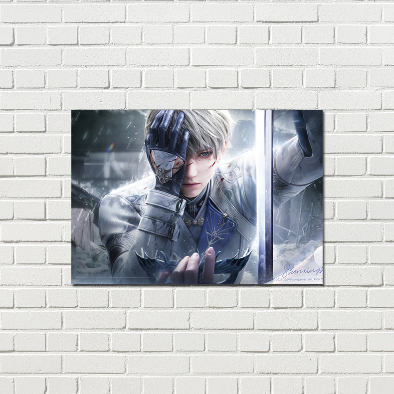 Shen Xinghui Poster, 1 Set of 8 High-Definition Bronzing Paper Prints, Anime-themed Dorm Wall Stickers, Decorative Painting, Background Wall.