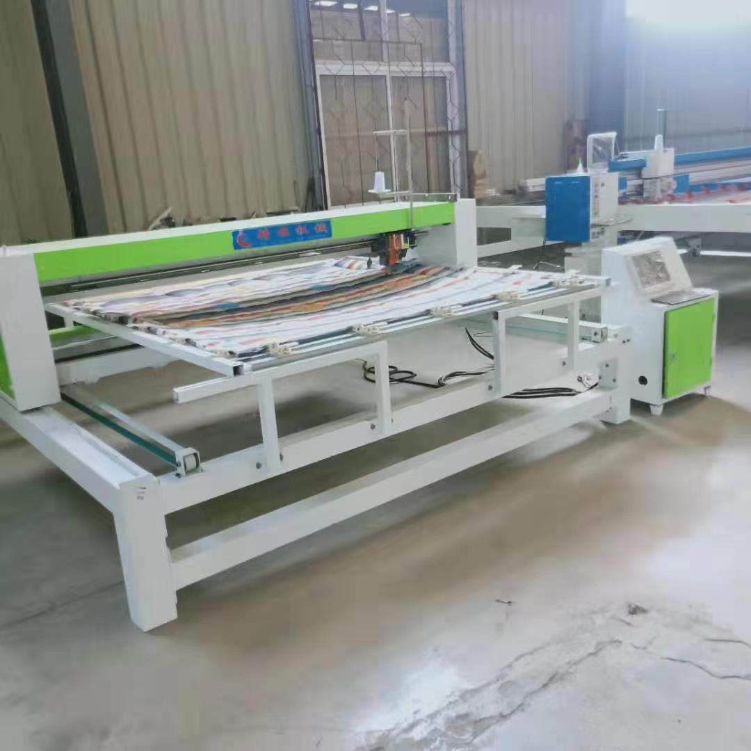 商用电脑自动化蚕丝被缝纫机 直线多针引被机 多种花型电脑绗缝机