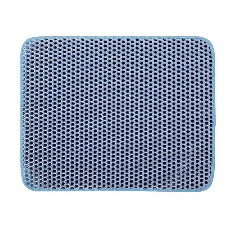 Esterilla doble de EVA para arena de gatos, almohadilla impermeable para mascotas, manta filtrante para bandeja sanitaria de gatos.