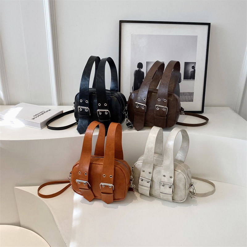 Borsa a tracolla da donna stile moto chic retro_voghion.com