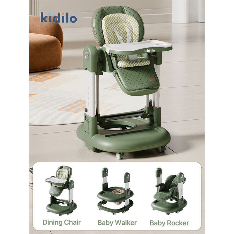 Стульчик для кормления KIDILO KD015 серый