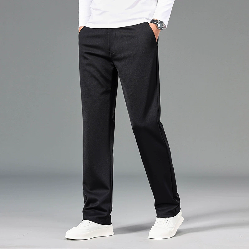 2023 Весна и осень толстые эластичные повседневные брюки костюм брюки деловая повседневная обувь среднего возраста брюки молодежные повседневные брюки