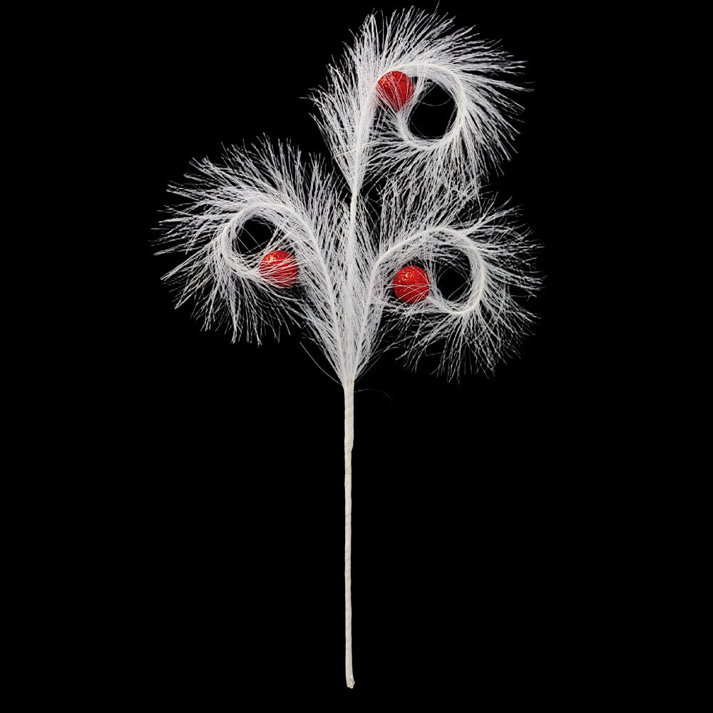 Ventas transfronterizas de caña frutas rojas Pampas hierba árbol de Navidad bolas de hadas decoración para el hogar colgar accesorios adornos